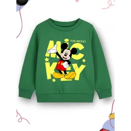Disney By Miss and Chief Boys Mickey Mouse Printed Round Neck Pullover Sweatshirt-picture-35