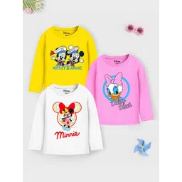 Disney By Miss and Chief Girls 3 Printed Applique T-shirt-picture-34