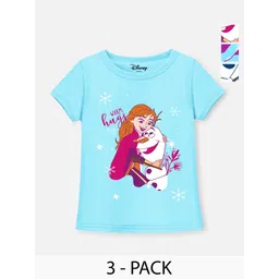 Disney By Miss and Chief Girls 3 Printed Applique T-shirt-picture-39