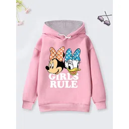 Disney By Miss and Chief Girls Printed Hooded Sweatshirt-picture-35
