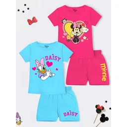 Disney By Miss and Chief Girls Printed T-shirt with Shorts-picture-48
