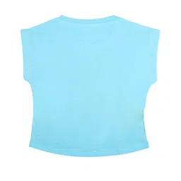 disney by wear your mind Disney By Crossroads Short Sleeves Frozen Graphic Print Top - Blue image 2