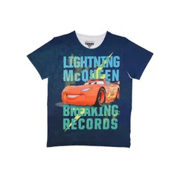 Disney by Wear Your Mind Boys Blue Printed Round Neck T-shirt-picture-21