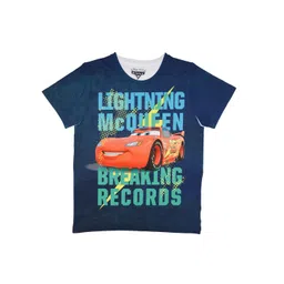 Disney by Wear Your Mind Boys Blue Printed Round Neck T-shirt-picture-58