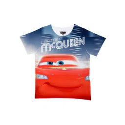 Disney by Wear Your Mind Boys Blue Printed Round Neck T-Shirt-picture-41