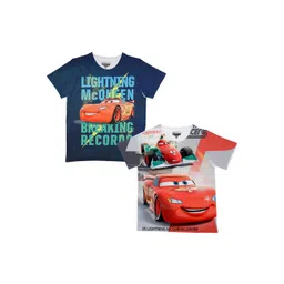 Disney by Wear Your Mind Boys Multicoloured Pack of 2 Printed Round Neck T-shirt-picture-55