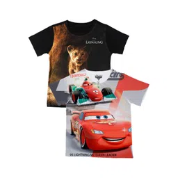 Disney by Wear Your Mind Boys Multicoloured Printed Round Neck T-shirt-picture-49