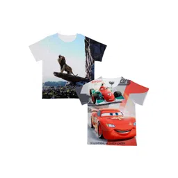 Disney by Wear Your Mind Boys Multicoloured Printed Round Neck T-shirt-picture-17