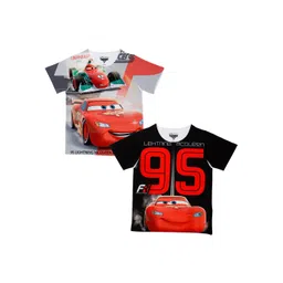 Disney by Wear Your Mind Boys White Printed Round Neck T-shirt-picture-50