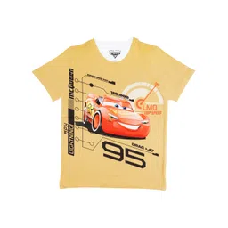 Disney by Wear Your Mind Boys Yellow Printed T-shirt-picture-22