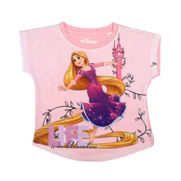 disney by wear your mind Disney By Crossroads Short Sleeves Princess Rapunzel Printed Top - Light Pink-picture-19