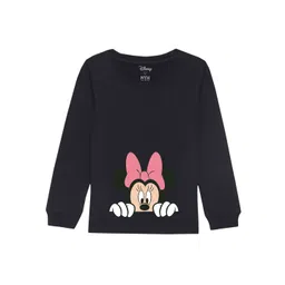 Disney by Wear Your Mind Girls Navy Blue Printed Sweatshirt-picture-39
