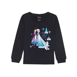 Disney by Wear Your Mind Girls Navy Blue Printed Sweatshirt-picture-41