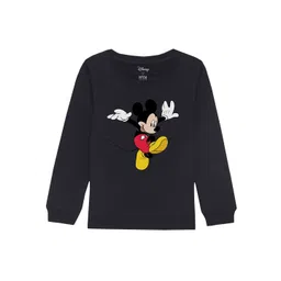 Disney by Wear Your Mind Kids Black Printed Sweatshirt-picture-31
