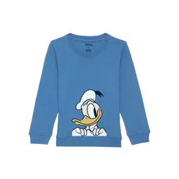 Disney by Wear Your Mind Unisex Kids Blue Printed Sweatshirt-picture-58