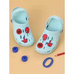 Disney By Yellow Bee Boys Embellished Spider-Man Clogs-picture-28