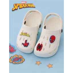 Disney By Yellow Bee Boys Marvel Spider-Man With Web & Hero Charms Clogs-picture-18