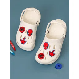 Disney By Yellow Bee Boys Self Design Clogs Flip Flops With Spider Man 3D Face-picture-36