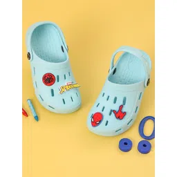 Disney By Yellow Bee Boys Self-Designed Spider-Man Clogs With 3D Face-picture-30