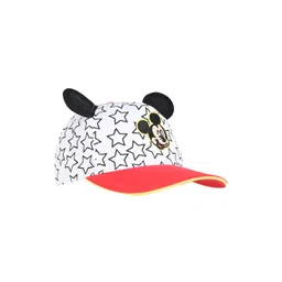 Disney Boys White & Black Embroidered Pure Cotton Visor Cap-picture-45