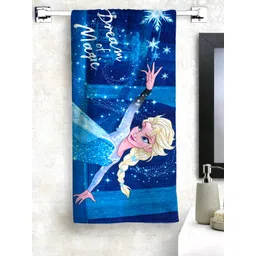 Disney Kids Blue Frozen Printed 350 GSM Bath Towel-picture-57