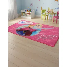 Disney Kids Frozen Sisters Cartoon Characters Anti-Skid Nylon Carpet-picture-26
