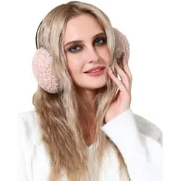 disolve � Winter Earmuffs for Women's & Girl's Winter Ear Muffs Large Over Ear Foldable Earmuff Pack of 1 (PEACH)-picture-10