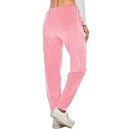 disolve Women Girls Soft Bright Velvet Fleece Stretchable Pajama Regular Fit Nightwear Warm Winter Wear Size (28 till 34) Assorted Color Pack of 1-picture-33