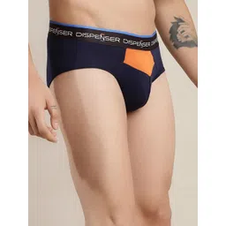 DISPENSER Men Colourblocked Quick Dry Breathable Basic Briefs RE-S3-BRIEF-BLUE-M-picture-20