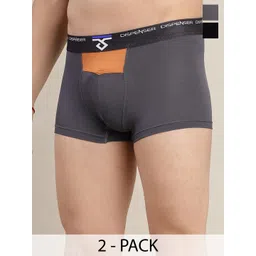 DISPENSER Men Pack Of 2 Mid-Rise Short Trunks RE-S3-TRUNK-BLACK-GREY-M-picture-15