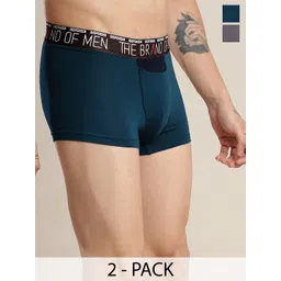 DISPENSER Pack Of 2 Mid Rise Breathability Trunks PACK OF 2-RE-S4-TRUNK-AIRFORCE-GREY-M-picture-37