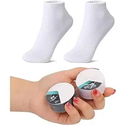 Disposable Compression Travel Socks, Cotton, Breathable, Pack of 1 Pair, for Men and Women image 1