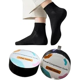 Disposable Compression Travel Socks Pair for Men Women | Portable And Breathable Cotton Socks | Compressed Socks for Travel, Business trip, Sports, Hotel,Camping-picture-13