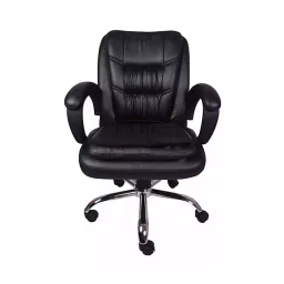 Divano Modular Black PU Leatherette Executive Office Chair MI51-picture-45