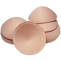 DIVARA - Bra Pads Inserts 3 Pairs, Enhance Breast Cup Size - Stitched Removable Round Seam Women's Sports Blouse Cups, Yoga Bra pad, Bikini Top (Beige Round) (Beige, 34)-picture-55