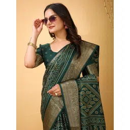 DIVASTRI Bandhani Zari Bandhani Saree-picture-35