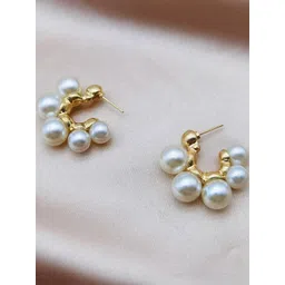 DIVASTRI Circular Half Hoop Earrings image 2