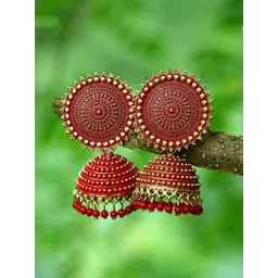 DIVASTRI Circular Jhumkas Earrings-picture-23