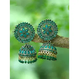 DIVASTRI Circular Jhumkas Earrings-picture-30