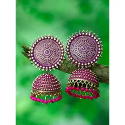 DIVASTRI Circular Jhumkas Earrings-picture-31