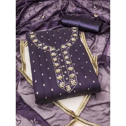 DIVASTRI Embellished Unstitched Dress Material-picture-31