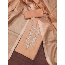 DIVASTRI Embellished Unstitched Dress Material-picture-41