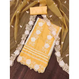 DIVASTRI Embroidered Organza Unstitched Dress Material-picture-36