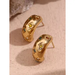 DIVASTRI Geometric Half Hoop Earrings-picture-12