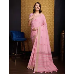 DIVASTRI Geometric Printed Pure Cotton Saree-picture-41