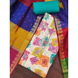 DIVASTRI Geometric Printed Unstitched Dress Material-picture-23