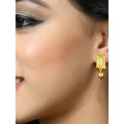 DIVASTRI Gold-Plated Contemporary Drop Earrings-picture-35