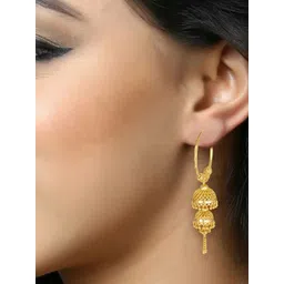 DIVASTRI Gold-Plated Contemporary Drop Earrings-picture-19