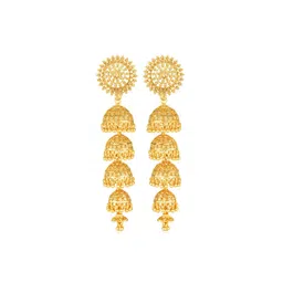 DIVASTRI Gold-Plated Contemporary Jhumkas-picture-30