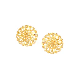 DIVASTRI Gold-Plated Floral Shaped Studs-picture-39